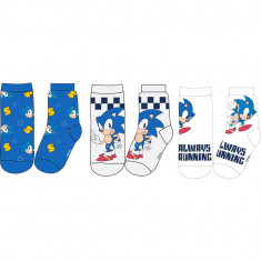 Set 3 perechi Sosete pentru copii Sonic the Hedgehog