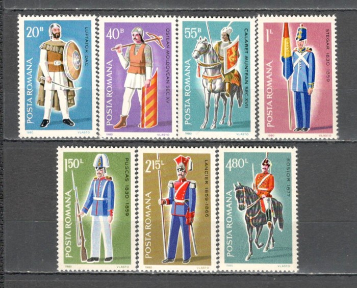 Romania.1980 Uniforme militare ZR.658