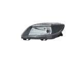 Far SKODA FABIA (5J), 04.2010-03.2015; ROOMSTER/PRAKTIK (5J2), 04.2010-, partea stanga, H4+W5W; electrical; negru rim; TUNING; halogen,
