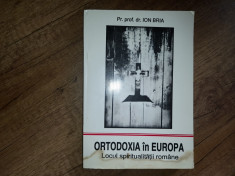 ORTODOXIA IN EUROPA, LOCUL SPIRITUALITATII ROMANE, Ion Bria, 1995 foto