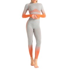 Set Fitness Gold Grey/Orange 2 piese SofiaCONCEPT&reg;, Modelator, Efect push up - L