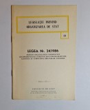 Legea 24/1986 &ndash; Legislație privind organizarea de stat, Ed. Consiliul de Stat, 1987