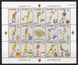 Columbia 1982 - Cupa Mondială de fotbal - Spania, MC, MNH