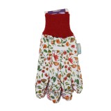 Manusi pentru gradina BSP Guard, bumbac + PVC, alb, marimea 8