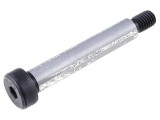 Şurub de păsuire oţel M8 1,25 cu lungimea filetului de 13mm, imbus HEX 5mm