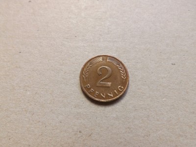 Germania 2 Pfennig 1965 D foto