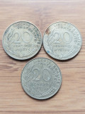 Moneda Franta 20 Centimes 1967,1978,1974