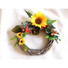 coronita decorata cu floarea soarelui 43082