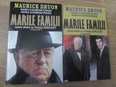 MARILE FAMILII VOL.1-2-MAURICE DRUON foto