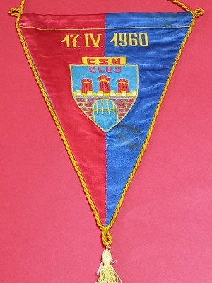 Fanion de colectie (brodat) - CSM CLUJ (17.04.1960) foto