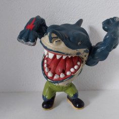 Action figure 1995 Street Sharks Ravenous Ripster colectie, rechin, 15cm