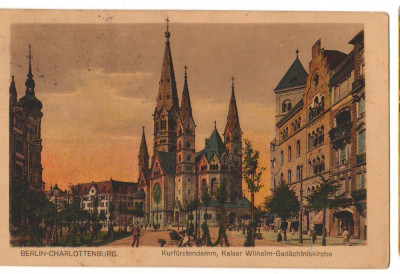 CPIB 16737 CARTE POSTALA - BERLIN, CHARLOTTENBURG. VECHE, 1923 foto