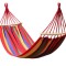 Hamac Multicolor Dublu (2 persoane), 200 x 150 cm, cu bara de 80 cm - ROSU AVX-KX1197