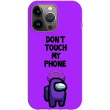 Husa compatibila cu Apple iPhone 11 Pro Max Among Us Don&amp;#039;t Touch My Phone, Silicon, TPU, Viceversa, Transparent, Carcasa