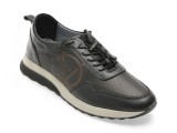 Pantofi sport COMFORT negri, OY994, din nabuc