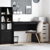 VidaXL Birou Altele Stejar negru 100 x 40 x 76 cm Lemn compozit