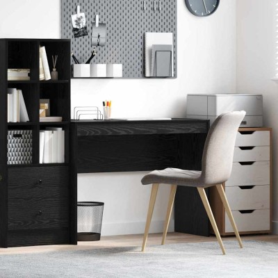 vidaXL Birou Altele Stejar negru 100 x 40 x 76 cm Lemn compozit foto