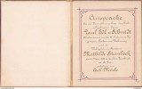 DS1 Ansprache Verm&auml;hlungsfeier 1882 Wedding speech St Polten Austria Karl Magnus Murle