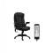 Scaun rotativ de birou cu functie masaj in 6 puncte si incalzire lombara, material textil si PVC, maxim 120 Kg, 67 x 74 x 107-11