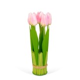 Planta artificiala decorativa - Lalea roz - 26 x 6,5 cm Best CarHome