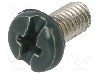 Surub M3, alama, lungime 6mm, cap rotund, pas filet 0.5, KEYSTONE - 9191-6 foto
