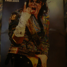 Poster Michael Jackson - 1958- 2009 , verso Ana-Maria , 35x53 cm