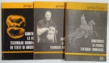 CONTRIBUTII LA ISTORIA TEARULUI ROMANESC IN TEXTE SI DOCUMENTE , VOLUMELE I - III de GEORGE FRANGA , 1980 - 1982