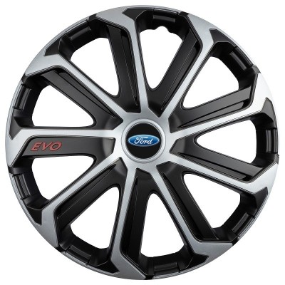 Set 4 Capace Roti Evo Gri-Negru R14, Pentru FORD foto