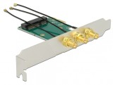 PCI Express la Mini PCI Express si 3 X RP-SMA, Delock 89294