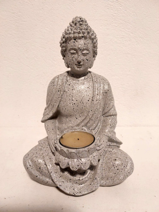 Statueta Buddha, Liv &amp; BO, compozit, 21 cm inaltime