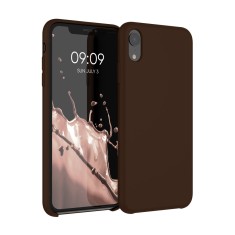 Husa kwmobile pentru Apple iPhone XR, Silicon, Maro, 45910.247 foto