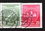 GERMANIA (DDR) 1956 &ndash; CICLISM. SERIE STAMPILATA, F142, Stampilat