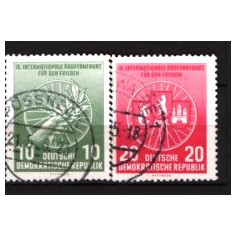 GERMANIA (DDR) 1956 – CICLISM. SERIE STAMPILATA, F142