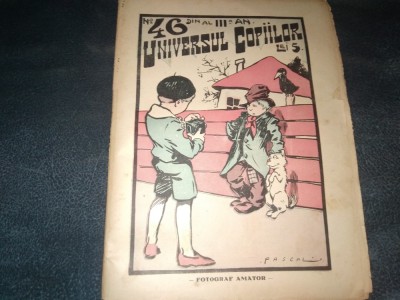 REVISTA UNIVERSUL COPIILOR NR 46 1927 foto