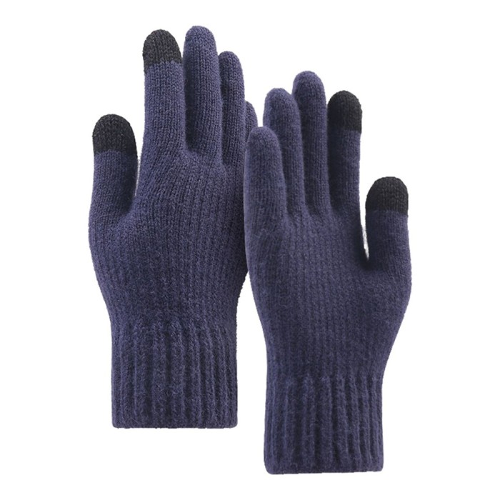 Manusi unisex Techsuit, albastru, 22cm, ST0012