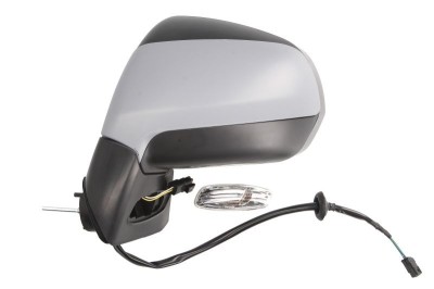 Oglinda usa exterioara Peugeot 3008, 08.2009-09.2016; 5008, 10.2009-04.2017, partea Stanga, reglare electrica; grunduit; incalzit; sticla convexa; 6 foto