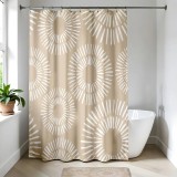 Perdea Duș 180X200 Cm Design Spirale &ndash; Crem