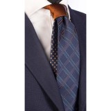 Cravată mătase cu nod &icirc;n contrast N908 - model unicat