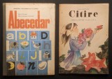 Manual scolar ABECEDAR 1990 Giurgea, Georgescu Bostina 136pag + CARTE de CITIRE 1984 clasa IV Munteanu 144pag Istorie Literatura Propaganda comunista
