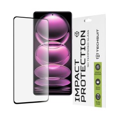 Folie sticla Xiaomi Redmi Note 12 Pro 5G Techsuit 111D Full Glue Full Cover, negru foto