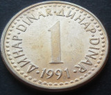 Cumpara ieftin Moneda 1 DINAR - RSF YUGOSLAVIA, anul 1991 *cod 2440 B, Europa