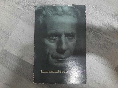 Amintiri de Ion Manolescu foto