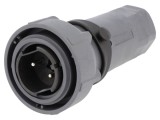 Conector Circular Mufă Tată 2 PIN Buccaneer 7000 Nichelat