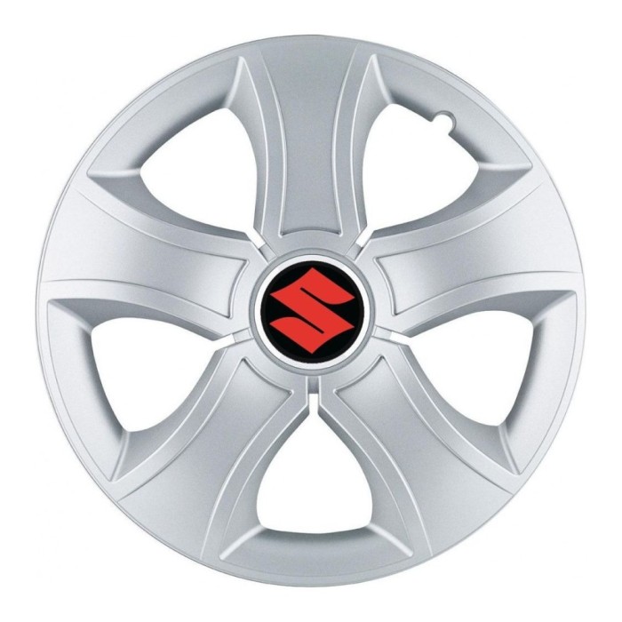 Set 4 Capace Roti 14 inchi (R14) Bis Gri, Compatibile Cu Suzuki
