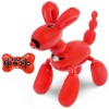 Caine Robot inteligent iUni K32A, Balloon Dog, 50 Comenzi, Control tactil, Telecomanda, Rosu-Negru