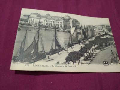 CARTE POSTALA --TROUVILLE FRANTA INTERBELICA NECIRCULATA foto