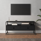 Dulap TV, negru, 100x35x45 cm, lemn prelucrat GartenMobel Dekor, vidaXL