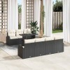 VidaXL Set de canapele pentru grădină 8 pcs Negru 100 x 55 x 73 cm 3357320