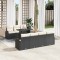 vidaXL Set de canapele pentru grădină 8 pcs Negru 100 x 55 x 73 cm 3357320