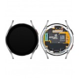 Cumpara ieftin Display cu Touchscreen Samsung Galaxy Watch4 40mm, cu Rama, Argintiu, Service Pack GH82-28814B
